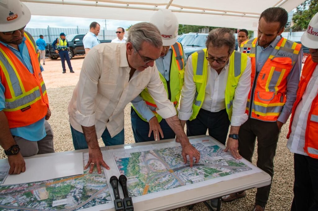 Abinader construccion avenida Republica de Colombia 1 Abinader supervisa construcción avenida República de Colombia; obra de RD$12 mil millones financiada con fondos Aerodom