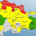 COE coloca en alerta roja cuatro provincias de la RD por lluvias