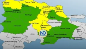 COE eleva a siete las provincias en alerta amarilla por lluvias