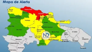 COE mantiene dos provincias en alerta roja por lluvias y posibles inundaciones