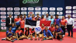 RD obtiene el segundo lugar Juvenil del Caribe Tenis de Mesa