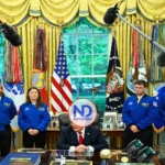 Trump recibe en la Casa Blanca a los astronautas de la misión Artemis II