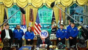 Trump recibe en la Casa Blanca a los astronautas de la misión Artemis II