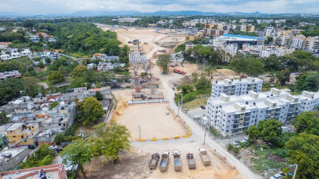 construccion avenida Republica de Colombia 5 1 Abinader supervisa construcción avenida República de Colombia; obra de RD$12 mil millones financiada con fondos Aerodom