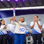Antorcha de los JCC sigue su recorrido por la región sur RD