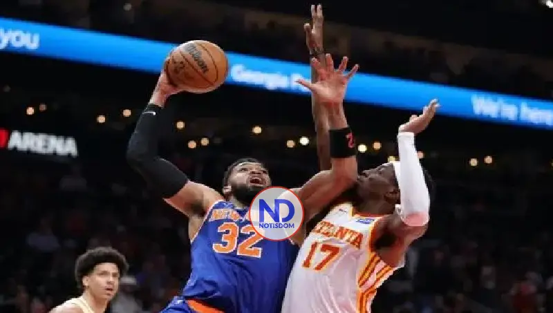 Nueva York aplastó a los Hawks con trilpe-doble de Karl Towns