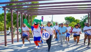 Municipio de Neiba recibe la antorcha de los XXV JCC SD26