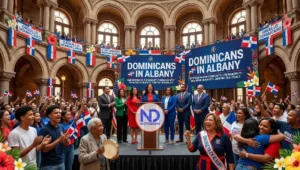 Albany se viste de Quisqueya para celebrar el orgullo y liderazgo dominicano en Nueva York