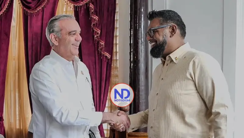 Abinader fortalece alianza con Guyana y firmará nuevo acuerdo de cooperación con Mohamed Irfaan Alí
