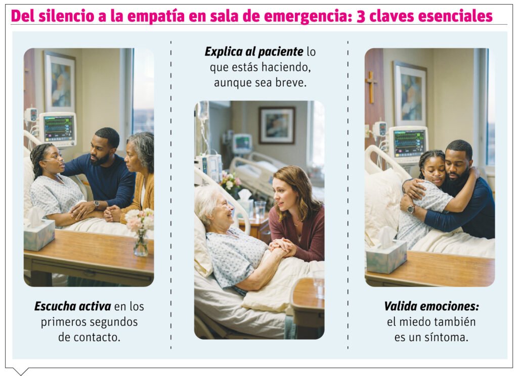 Silencio del paciente Escuchar con empatía también puede salvar vidas en una sala de emergencias