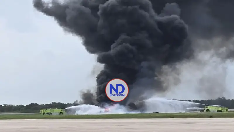 Mueren piloto y copiloto tras accidente aeronave La Romana 2 Mueren piloto y copiloto tras accidente aeronave La Romana