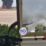 Avión ejecutivo se accidenta en el Aeropuerto Internacional de La Romana