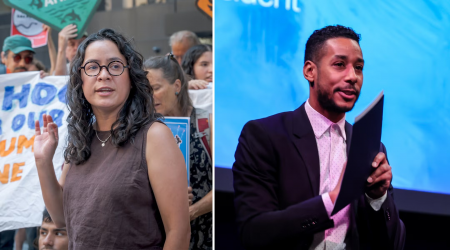 Claire Valdez y Antonio Reynoso Neoyorquinos eligen hoy a los candidatos Partido Demócrata