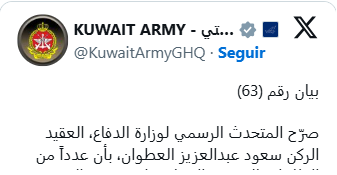 KUWAIT ARMY EEUU e Irán intercambian otra vez ataques en estrecho Ormuz