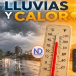 Llueve en zonas de RD desde la madrugada, pero sigue el calor