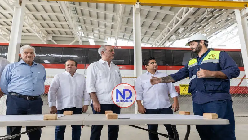 Abinader supervisa avances Monorriel de Santiago; obra estaría lista en agosto de este año