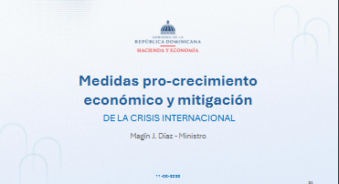 Gobierno presenta plan para impulsar crecimiento y enfrentar crisis internacional 21 MEDIDAS PRO CRECIMIENTO 17 Gobierno presenta plan para impulsar crecimiento y enfrentar crisis internacional