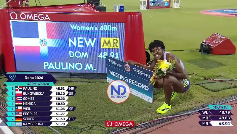 Marileidy Paulino domina en su debut Liga Diamante, en Qatar 2 Marileidy Paulino domina en su debut Liga Diamante, en Qatar