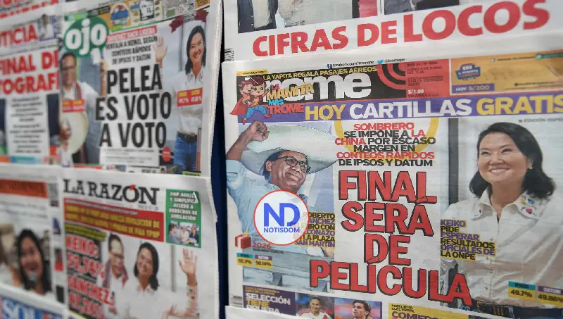 Sánchez mantiene casi 40,000 votos sobre Fujimori mientras ingresan votos del extranjero