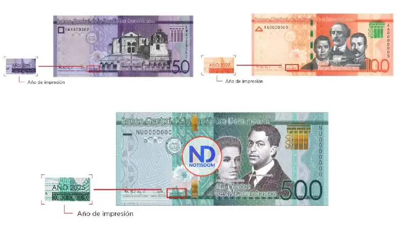 BCRD emite billetes de RD$50, RD$100 y RD$500 del año 2025 2 BCRD emite billetes de RD$50, RD$100 y RD$500 del año 2025