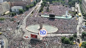 Papa encabeza multitudinarios actos en la capital española
