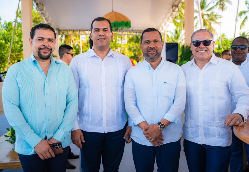 Andy Taveras Juan Carlos Olea Eduardo Esteban y Mathias Colombo Blu Terrenas abre las puertas de su primera etapa y da inicio a Almare Beach Resort, Curio Collection by Hilton