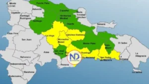 COE pone 7 provincias en alerta verde y 8 en amarilla por lluvias