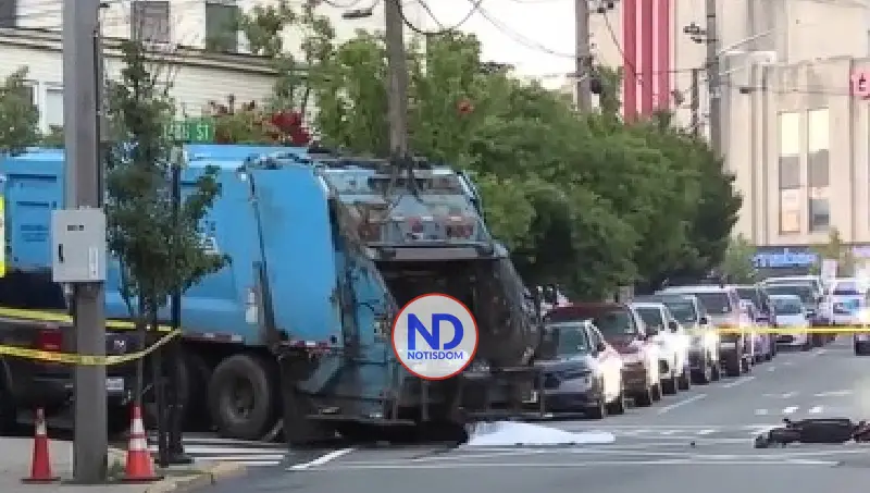 Dominicano muere arrollado por camión de basura en Nueva Jersey