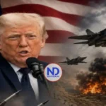 Trump anuncia EU golpeará fuerte a Teherán esta noche