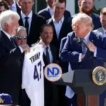 Trump elogia a los Dodgers durante visita a la Casa Blanca