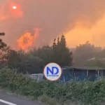 Gran incendio afecta Madrid; amenaza Escorial y base NASA