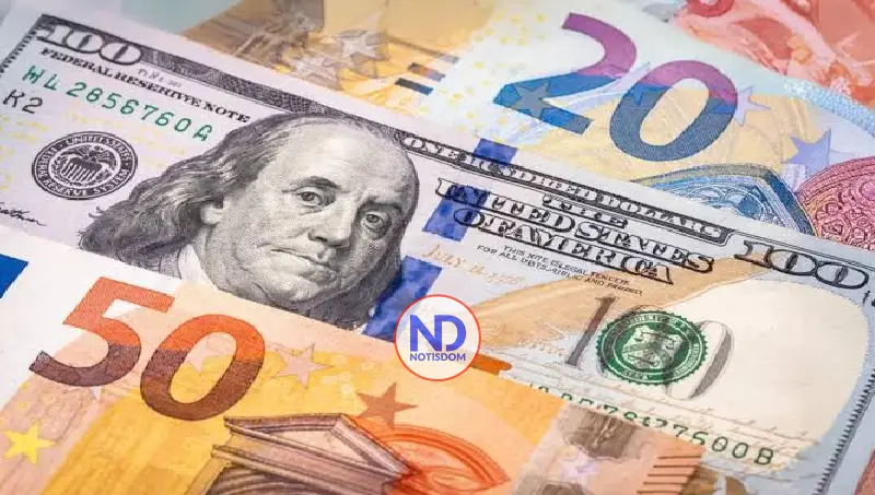 El dólar bajó 25 cts. y el euro 5; eran vendidos a $59.19 y $69.79