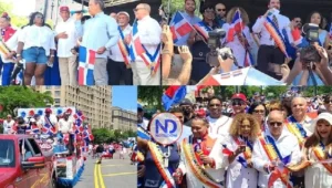Miles participan en el desfile dominicano del Bronx, N. York