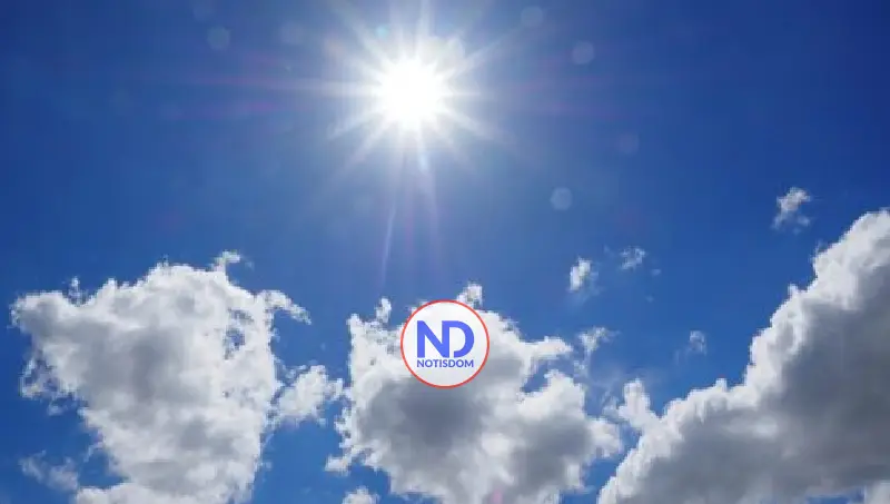Sábado soleado en Dominicana y calor por sistema anticiclónico