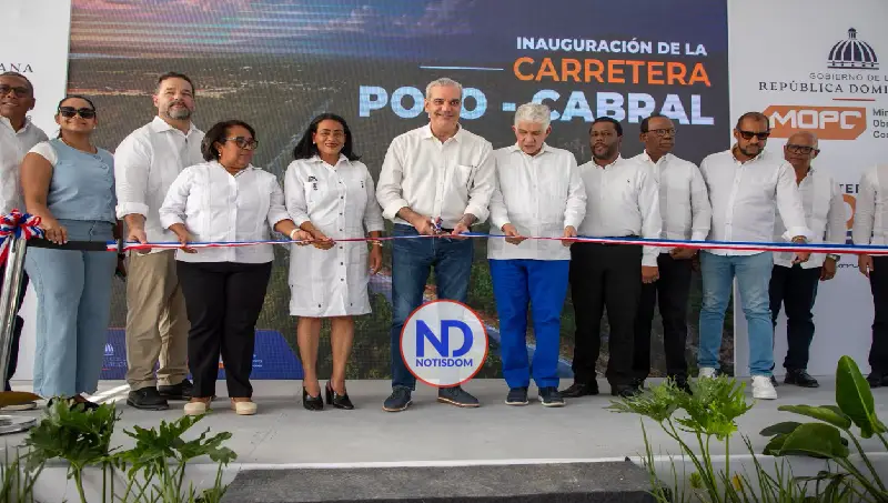 Presidente Abinader inaugura carretera Cabral–Polo y fortalece conexión vial para desarrollo del Sur