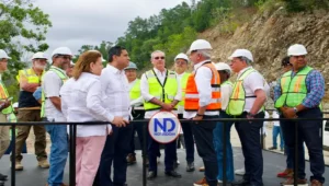 Presidente Abinader supervisa avances en la presa de Guaigüí, La Vega