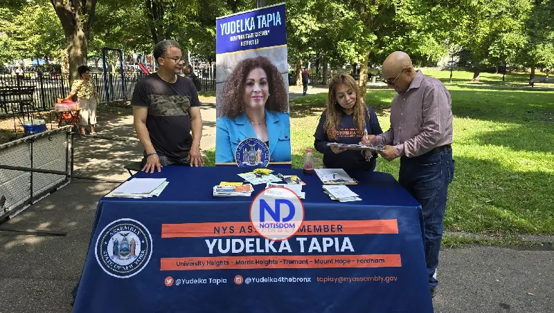 NOTISDOM FOTOS PF2026 2026 08 01T082013.481 Yudelka Tapia acerca recursos a más de 300 familias del Bronx durante feria comunitaria