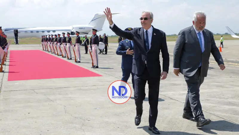 NOTISDOM FOTOS PF2026 2026 08 07T130115.161 Abinader llega a Cali para asistir a la investidura del nuevo presidente de Colombia
