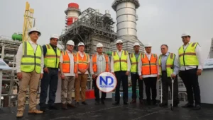 Abinader supervisa avance de central que sumará 467 MW al sistema eléctrico nacional