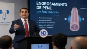 Urólogo destaca engrosamiento peneano con ácido hialurónico