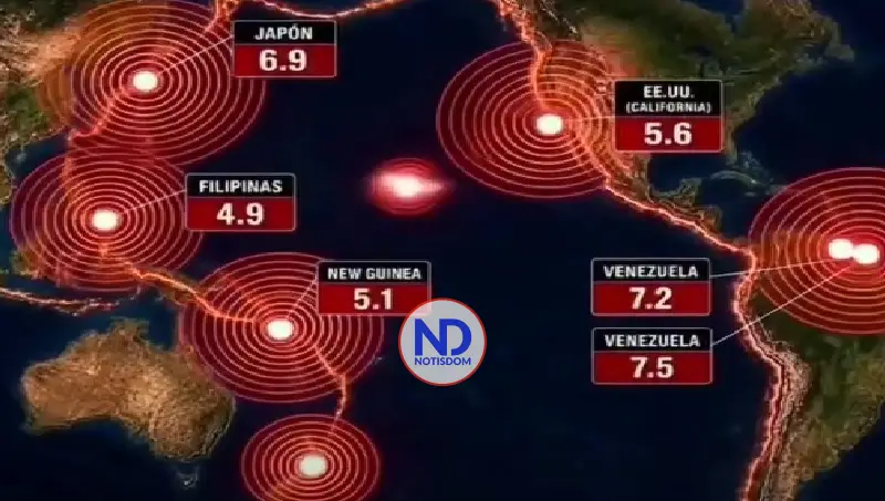 Planeta registró 38 terremotos mayores 5 grados en 72 horas