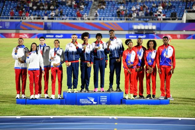 Seleccion dominicana de atletismo Medllista olímpica Marileidy Paulino conquista oro en JCC