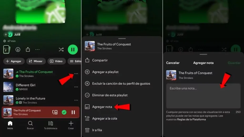 Spotify 2 Spotify estrena función para añadir notas y recuerdos a las canciones de las playlists