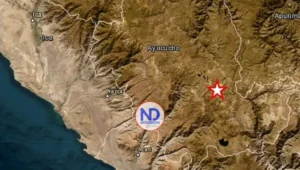 Registrado terremoto de magnitud 7,2 al sur Ayacucho en Perú