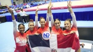Equipo gimnasia femenina de RD consigue medalla de bronce en Juegos SD 2026