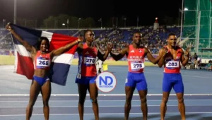 Descalifican relevo mixto 4×100 de RD y pierde medalla de oro